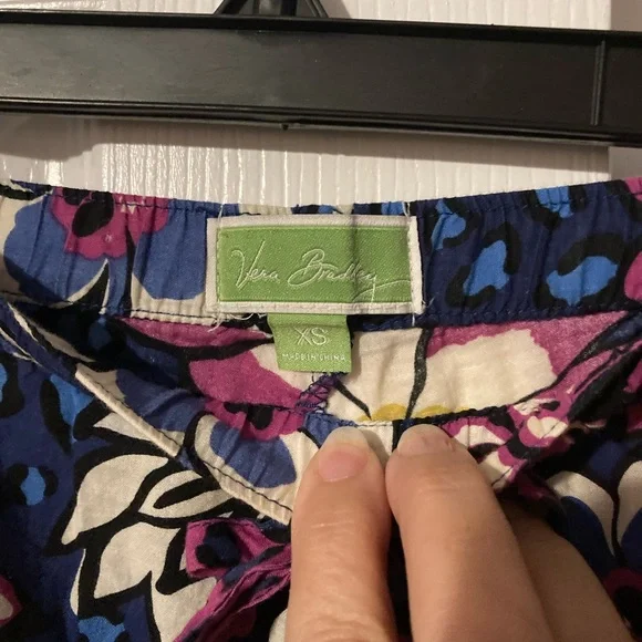 Vera Bradley African Violet Floral 2 Piece Pajamas - Loungewear In XS NWOT - Picture 13 of 15